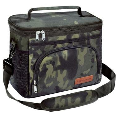 Imagem de Lancheira isolada ExtraCharm para mulheres/homens Black Camo