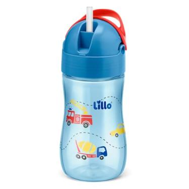 Imagem de Lillo Copo Infantil Com Canudo Evolution 300Ml Azul -