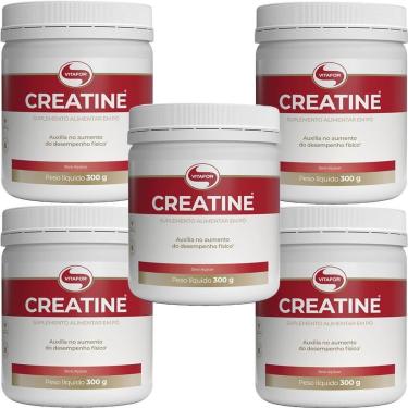 Imagem de Kit 5X Creatine Monohidratada - 300g - Vitafor-Masculino