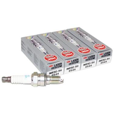 Imagem de Conjunto (4 peças) NGK Laser Iridium Spark Plugs Stock 6544 Níquel Core Tip Taper Cut 0,036in IMR9D-9H