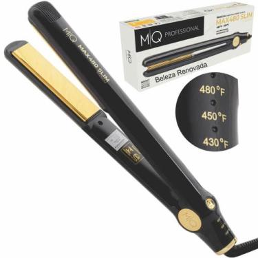 Imagem de Chapinha prancha mq max 480 slim profissional cabelos bivolt - MQ Prof