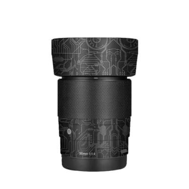Imagem de 30 1.4 E Acessórios para Lentes de Câmera Película Protetora de Vinil Adesivo para Sigma 30 mm F1.4 DG DN adequado para Sony E Mount Camera Protector Decalques (Circuit Titanium)