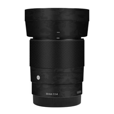 Imagem de 30 1.4 E Acessórios para Lentes de Câmera Película Protetora de Vinil Adesivo para Sigma 30 mm F1.4 DG DN adequado para Sony E Mount Camera Protector Decalques (Knight Black)
