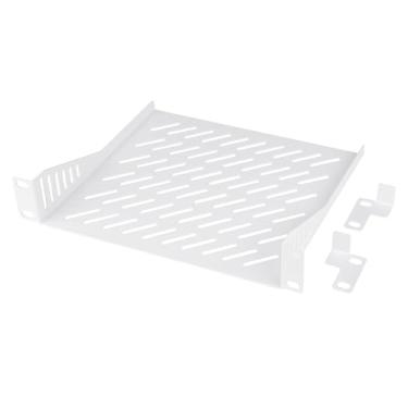 Imagem de GeeekPi RackMate Accessories Rack Shell Prateleira de rack de servidor 1U de 10 cm, prateleira ventilada, suporte em cantilever, suporte de parede, dispositivo universal, prateleira de gabinete de