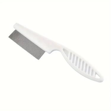 Imagem de Pente de pulgas para cães e gatos, pente de piolhos para animais de estimação, ferramenta de limpeza de dentes finos para remover manchas de lágrimas, pulgas, caspa, piolhos