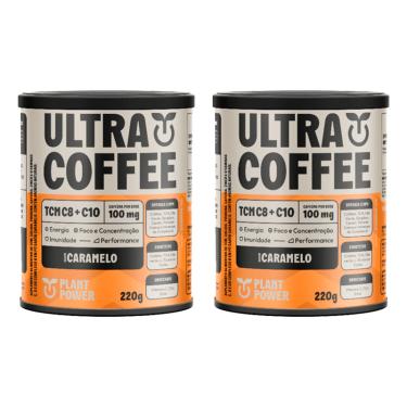 Imagem de Kit 2X: Ultracoffee Caramelo Vegano com Vitaminas/Minerais 220g