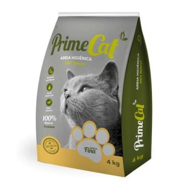 Imagem de Areia Fina Higiênica 100% Natural Para Gatos 4kg Prime Cat