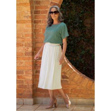 Imagem de Saia Básica Pau a Pique Off White