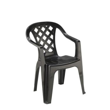 Imagem de Cadeira Plástica Empilhável Giorgia Preta Pisani