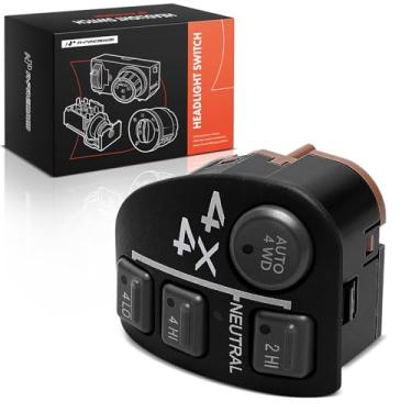 Imagem de A-Premium Interruptor de farol adequado para GMC Sonoma 1998-2004 Oldsmobile Bravada 1999-2001 Chevrolet Blazer 1999-2003 S10 Pickup GMC Jimmy, com faróis de neblina