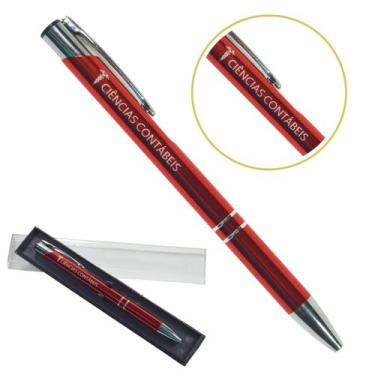 Imagem de Caneta Personalizada Coloridas Cursos Metal Profissional Ciências Cont