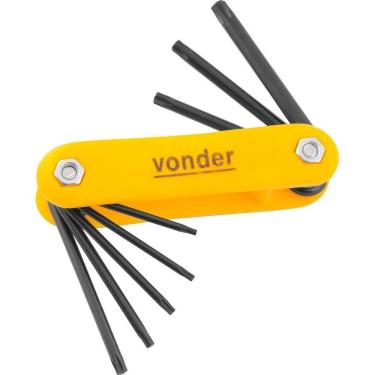 Imagem de Jogo de Chave Torx Reta T9 a T40 vtx2 Com 8 Peças - 35.73.109.040 - ECCOFER