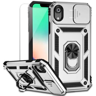 Imagem de Capa de celular M MAIKEZI iPhone XR 6,1", camada dupla, 4,5 m, queda
