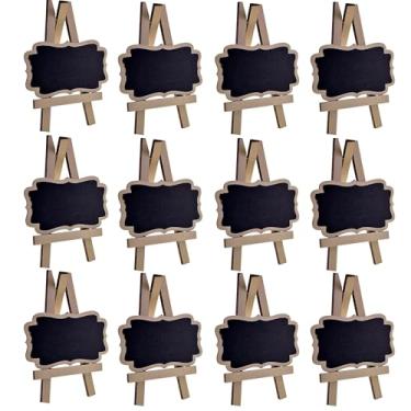 Imagem de Kit Mini Lousa Cavalete Madeira P/Identificar Comida Festa Buffet Decoracao Casamento Lousinha (12)