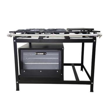 Imagem de Fogão 4 Bocas Cefaz com Forno e Chapa Linha Gold Alta Pressão CFZG-128C