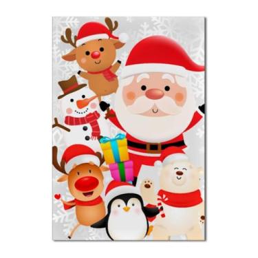 Imagem de Painel de Festa Retangular 1,50x2,20m - Painel de Tecido para Estrutura com Vara, Temático para Festa de Aniversário, Natal e Comemorações(Feliz Natal 6)