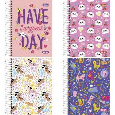 Imagem de Agenda Tilibra 2020 Pepper Feminina CD 160FLS.