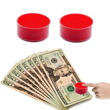 Imagem de KMYZQDV 2 peças de copo de esponja umedecedor de ponta de dedo, classificação rápida de papel, pegador de dedo pegajoso, umidificadores úmidos para contagem de documentos, copo de ponta molhado para