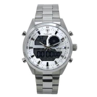 Imagem de Relógio Masculino de Aço Tuguir AnaDigi Infinity GCS-1265 Prata-Masculino