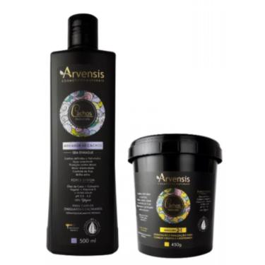 Imagem de Kit Arvensis Cachos Ativador Ondulado 500ml E Mascara 2x1 450g