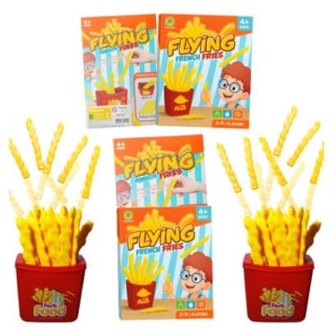 Imagem de Flying French Fries, Brinquedo Interativo Educativo, Vermelho, Plástico, Base 4x8x8cm, Jogo de Habilidade Motora para Crianças Acima de 4 Anos