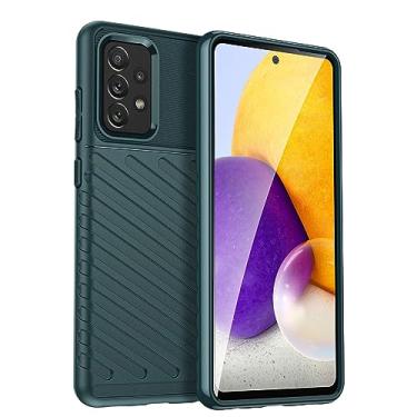 Imagem de Capa para Samsung Galaxy A72 4G. Fibra de carbono refinada, anti-queda, anti-impressões digitais, proteção integral. A capa do telemóvel é compatível com Samsung Galaxy A72 4G