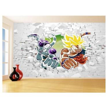 Imagem de Papel De Parede 3D Dragon Ball Goku Vegeta Anime 3,5M Dbz65 - Você Dec
