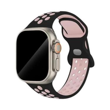 Imagem de Pulseira De Borracha Colorida Para Apple Watch Band 44mm 45mm 46mm 49m