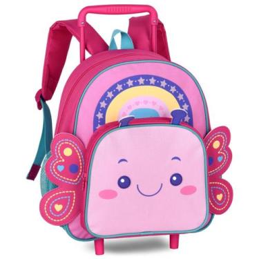 Imagem de Mochila De Rodinha Pequena Escolar Creche Pre-escola Infantil Menina B