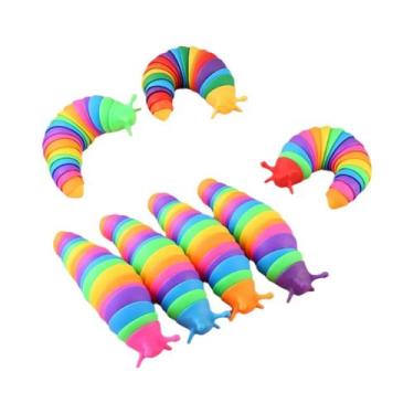 Imagem de Brinquedo Sensorial Lagarta Para Autismo Para Crianças E Adultos 1PC B