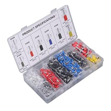 Imagem de Generic 1200 Peças Terminais Duráveis ​​prensados ​​a Frio Conjunto de Terminais de Tubo de Cobre Multifuncional Fio Kit de Variedade de Crimpagem para Componentes Eletrônicos
