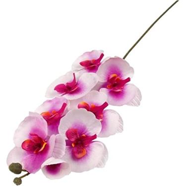 Imagem de LMJYU Peça central de mesa de orquídea borboleta de seda: decoração floral elegante para casamentos, casas e banheiros