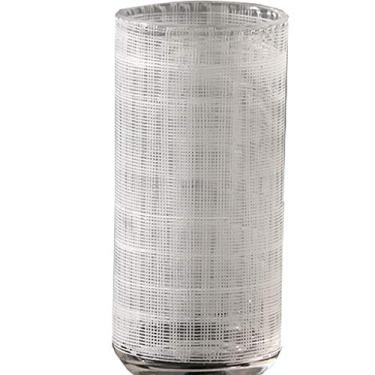 Imagem de Vaso de vidro para decoração de vaso de flores, vaso de vidro minimalista moderno para sala de estar, arranjo de flores secas, mesa de jantar, linha geométrica, vaso de flores artificiais, decoração