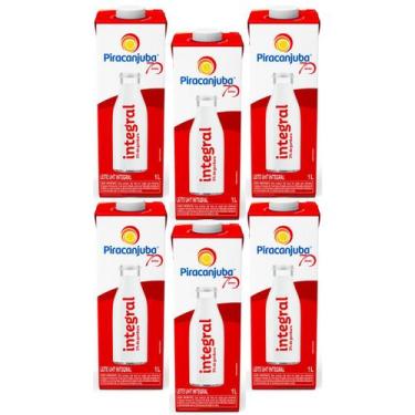 Imagem de Kit 6 Leite Integral Piracanjuba 1L