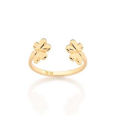 Imagem de Anel Ajustável Flores Vazadas Rommanel 513603 Tamanho:20Cor:Dourado, 2