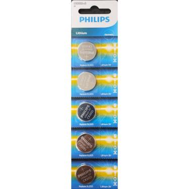 Imagem de Kit Com 5 Baterias Cr2025 Philips 3V Cartela C/5 Unidades
