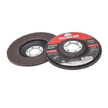 Imagem de Disco De Lixa Flap Reto 7 pol Grão 60 Worker 5 unidades