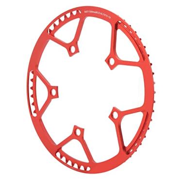 Imagem de KIMISS Coroa de Bicicleta Dobrável 58T - Roda Dentada Leve Em Liga de Alumínio Com Acabamento Anodizado para Melhor Desempenho e Proteção (Vermelho)
