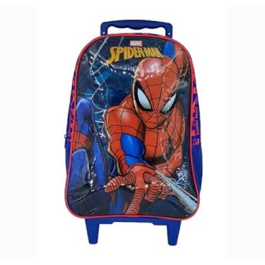 Imagem de StarSchool – Mala com Rodas 14" Spider-Man | Estrutura em Metal com Travas e Painel PVC Cristal | Resistente, Prática e Ideal para Viagens e Escola