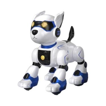 Imagem de Brinquedo Robô Cão RC Programável Com Comando De Voz E Música Sensível