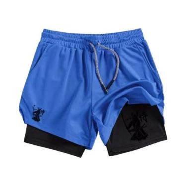 Imagem de Shorts Masculinos De Secagem Rápida Para Corrida Com Bolso Para Celula