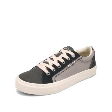 Imagem de Taos Plim Soul Tênis feminino plataforma elegante com curvas e pods palmilha removível, suporte de arco, design clássico para moda diária, conforto o dia todo, Preto/grafite multi, 8 Wide