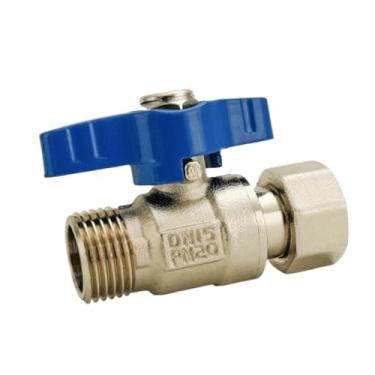 Imagem de Válvula de esfera Union 1/5.1 cm -3/10.2 cm latão duplo fêmea e macho válvula rosca tubo de água interruptor de gás direto para água da torneira (13)