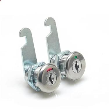 Imagem de Fechadura de armário de arquivo com visor armário de ferro gaveta Cam Lock acessórios de hardware MA118 1 peça (A - parafuso 20 mm)