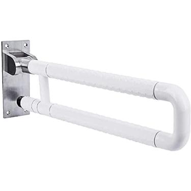 Imagem de CZCZC Barras de apoio para vaso sanitário dobrável barra de toalha Ed corrimão de banheiro segurança chuveiro apoio de braço dobrável em forma de U acessórios de banheiro para idosos deficientes