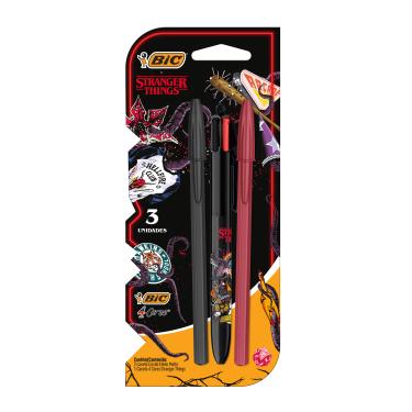 Imagem de Caneta BIC Stranger Things 4 Cores Matte 2 Unidades