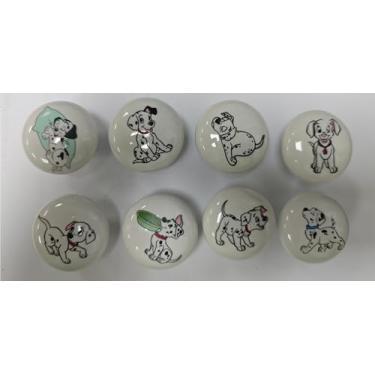 Imagem de JamJam Puxadores decorativos de 3,8 cm, 8 peças, de cerâmica, animais fofos, para quarto de berçário, puxadores decorativos para cômoda infantil