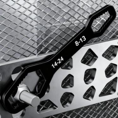 Imagem de Conjunto de ferramentas de chave multifuncional ajustável para reparo de automóveis e bricolage – Chave autoajustável com design de extremidade dupla