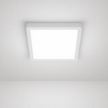 Imagem de Plafon Led 18W Sobrepor Painel Quadrado Branco Frio 6500K - Golf
