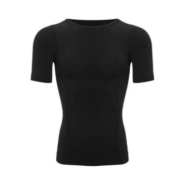 Imagem de Camiseta Modeladora Masculina De Compressão Para Emagrecimento, Modela